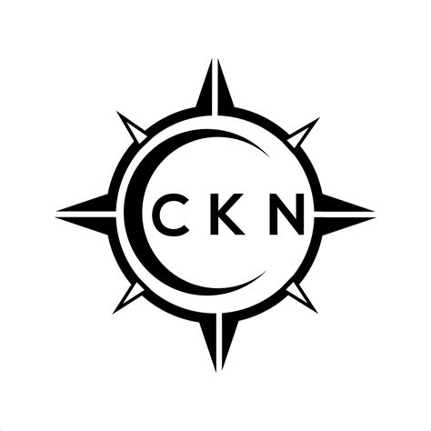 Ckn Abstract Technology Circle Setting Logo Design On White Background
