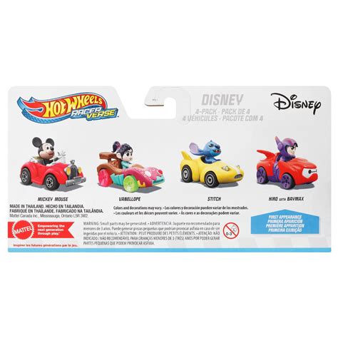 Hot Wheels RacerVerse Disney Vehicle 4 Pack