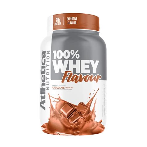 100 Whey Flavour 900 G Atlhetica Container Do Suplemento