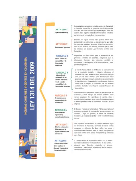 Normas Contables Vigentes En Colombia Ley 1314 Del 2009 Pdf