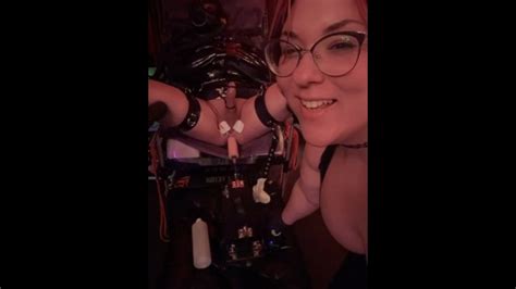 Bbw Femdom Puts Male Slave In Latex Bondage With Electro Cbt Fuck Machine Xxx Mobile Porno