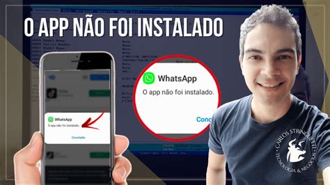 O app não foi instalado Saiba como corrigir o erro e instalar o