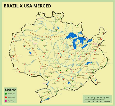 Brazil and the United States merged : r/imaginarymaps