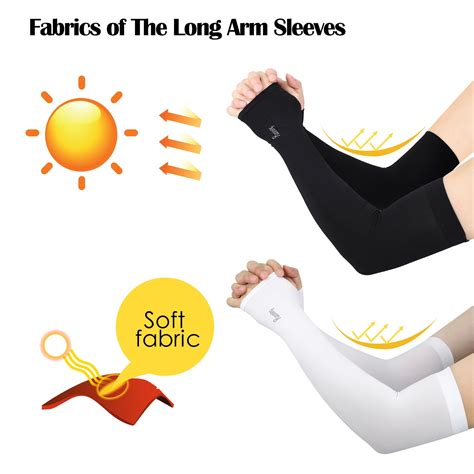 Eeekit 2pcs Uv Protection Cooling Arm Sleeves Upf 50 Men And Women