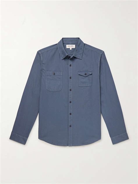 ALEX MILL Garment Dyed Cotton Twill Shirt For Men MR PORTER