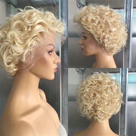 Blonde Curly Short Wig Pixie Wig Short Wigs Wig Hairstyles Hair Styles
