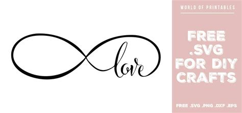 Infinity Love Free Svg Files Svg Png Dxf Eps