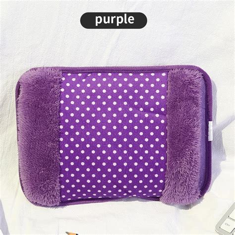 Charging Electric Hot Water Bag EU V W Rechargeable Winter Hand Warmer Dot Pattern Double