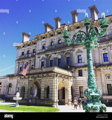 The Breakers Mansion Newport Rhode Island United States Stock Photo