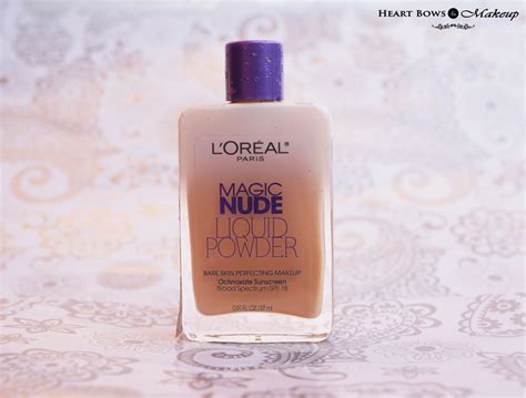 L Oreal Paris Magic Nude Liquid Powder Foundation Review Swatches Heart Bows Makeup
