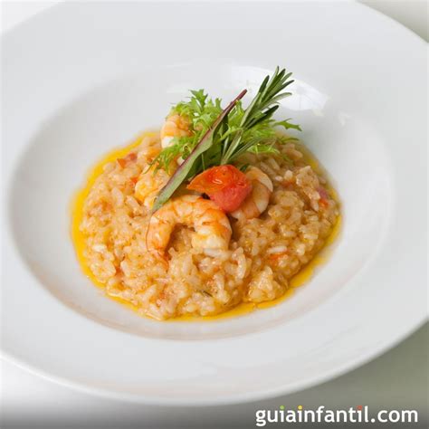 Risotto de gambas al aroma de azafrán