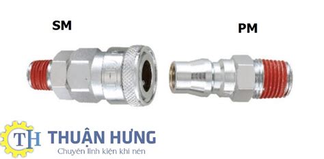 Khớp Nối Nhanh Khí Nén THB SM20 PM20 SM30 PM30 SM40 PM40