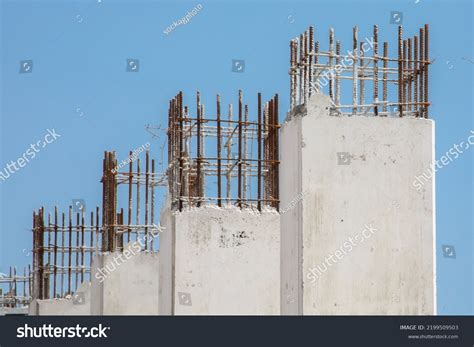 designed concrete pillars images stock  vectors