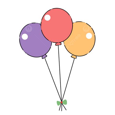 Cute Cartoon Balloons For Decoration, Balloons, Cute, Balloon PNG ...