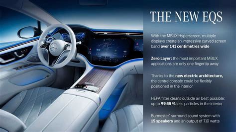 Mercedes-Benz Reveals Stunning Interior Of The EQS