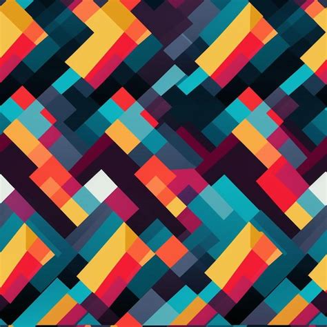 Premium Ai Image Colorful Squares Are Shown On A Dark Background