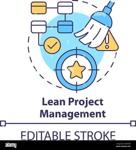Lean Project Management Concept Icon Stock Vector Image And Art Alamy