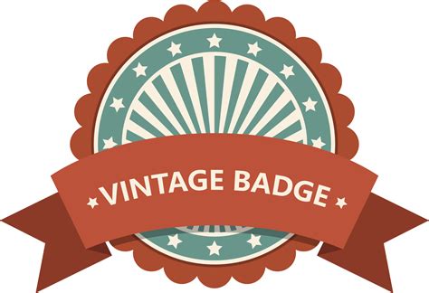Vintage badge clipart design illustration 9305132 PNG