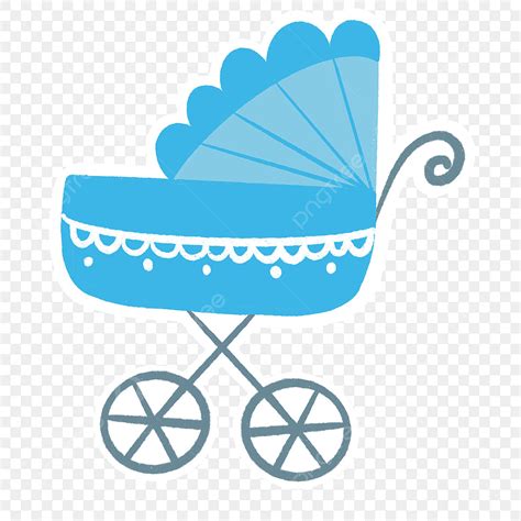 Blue Baby Carriage Clipart