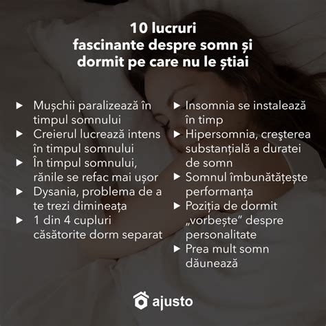 10 lucruri fascinante despre somn și dormit pe care nu le știai ajusto