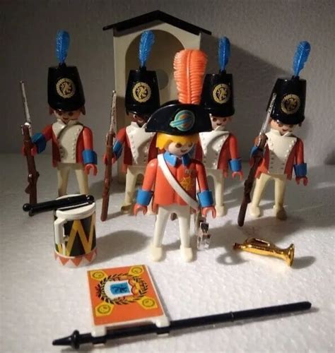 Playmobil Soldats Et Officier Garde Royale Vintage Eur