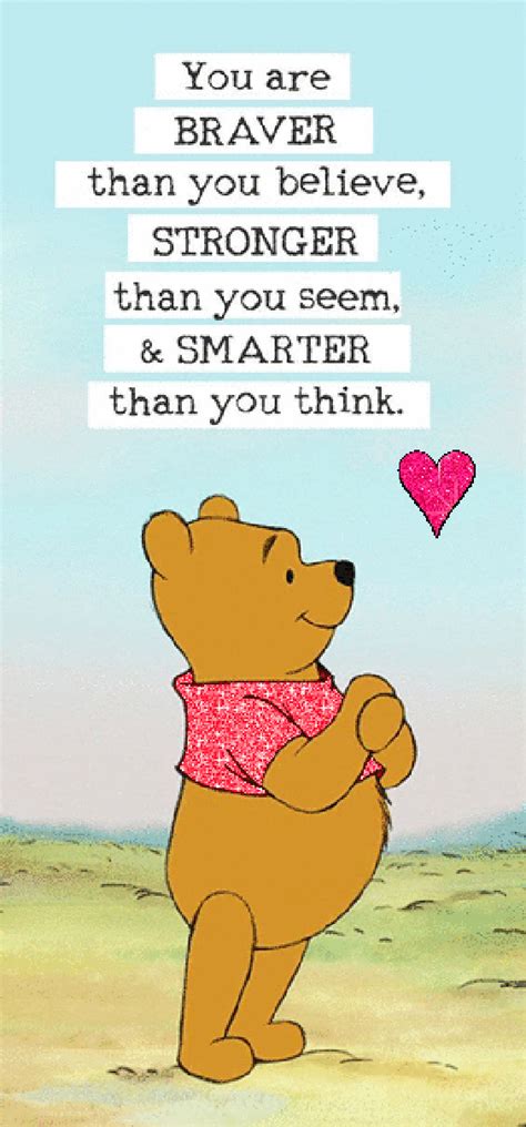 You Are Stronger Than You Think Winnie The Pooh Card At Nathan Gene Blog