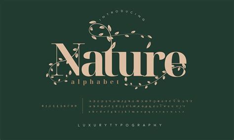 Nature Font Vector Art Icons And Graphics For Free Download