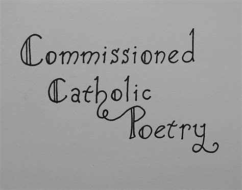 Commissioned Catholic Poetry - Etsy