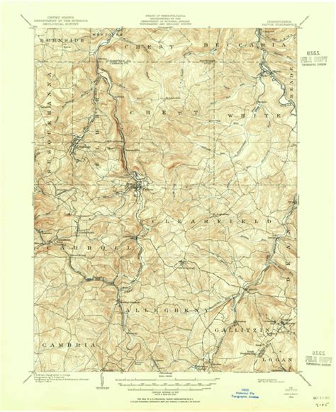 Patton, PA (1902, 62500-Scale) Map by United States Geological Survey | Avenza Maps