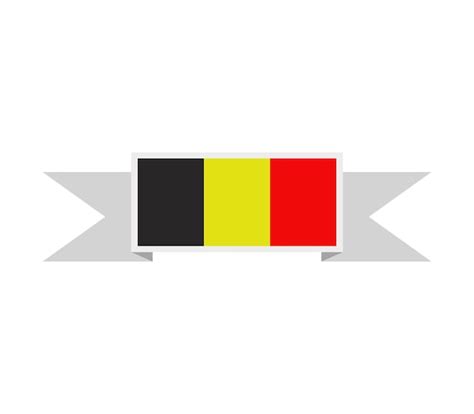 Belgische Flagge Premium Vektor