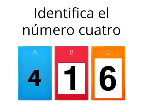 Identificar Numeros Kinder Quiz