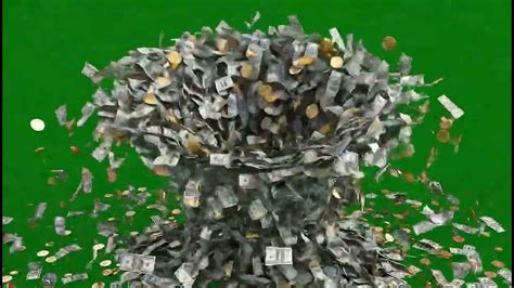 Intense Money Explosion Green Screen Overlay: Free VFX Download for ...