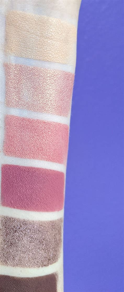 BareMinerals Gen Nude Floral Utopia Palette Swatches On Fair Skin