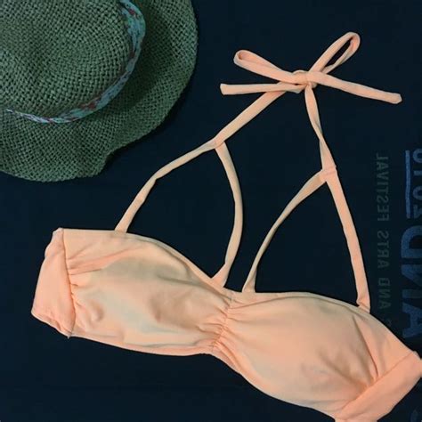 Neon Orange Bikini Women S Fashion Swimwear Bikinis Swimsuits On Carousell