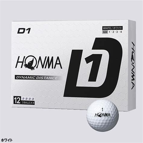 本間ゴルフ D1 ゴルフボール Bt2401 2024年モデル 1ダース Honma Golf Honma D12024 ゴルフ