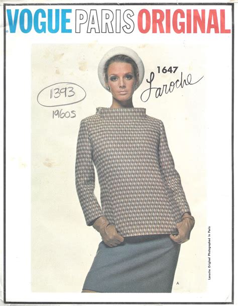 1960s Vintage VOGUE Sewing Pattern B38 DRESS JACKET 1393 By