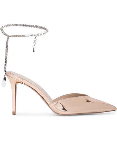 Nude καλοκαιρινά γυναικεία πέδιλα λουστρίνι με τακούνι προϊόντα GLAMI gr