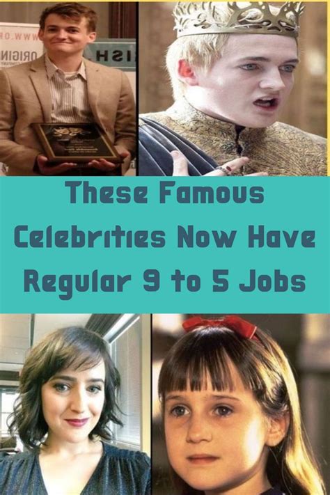 These Famous Celebrities Now Have Regular To Jobs Famous