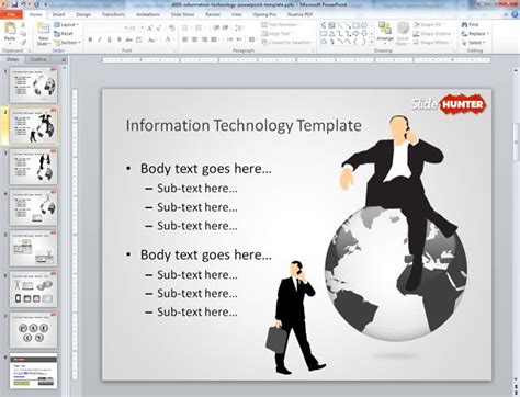 information technology powerpoint template
