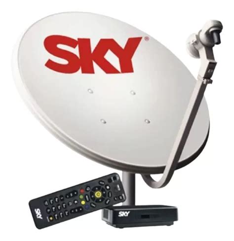 Kit Antena Parabólica E Receptor Sky Pré Pago Flex Sd Parcelamento