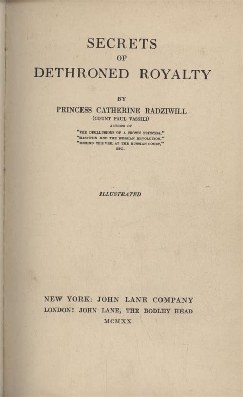 SECRETS OF DETHRONED ROYALTY - Non-Fiction Books: Sportspages.com