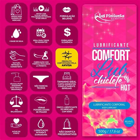 Comfort Lub Kg Para Sexo Oral Vaginal Anal Masturbacao O Maior E Mais