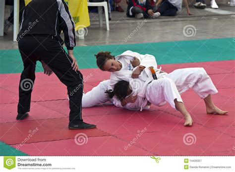 Ju Jitsu Demonstration At Stars In The Sport 2010 Editorial Photography