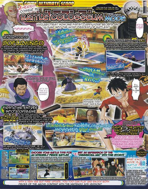 One Piece: Unlimited World Red – V-Jump Coliseum Scan Translations