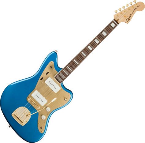 Fender Squier 40th Anniversary Jazzmaster Gold Edition Lrl Lake Placid