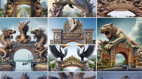 Viral Design Unik 7 Gerbang Kotakabupaten Di Kalimantan Timur Dibuat