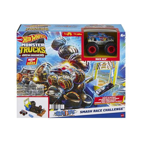 Hot Wheels Monster Trucks Arena Smashers Smash Race Challenge