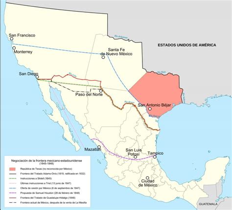 Tratado Guadalupe Hidalgo M Xico Pierde La Mitad De Su Territorio