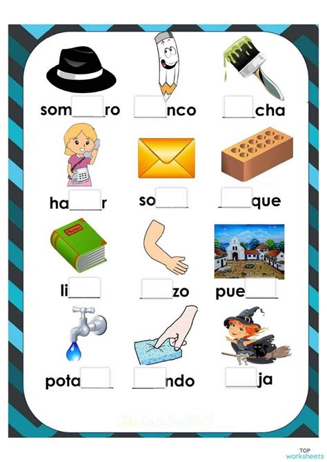 Sílabas Trabadas Con Br Y Bl