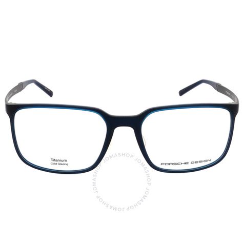 Porsche Design Demo Square Mens Eyeglasses P8338 D 55 4046901902230 Eyeglasses Jomashop